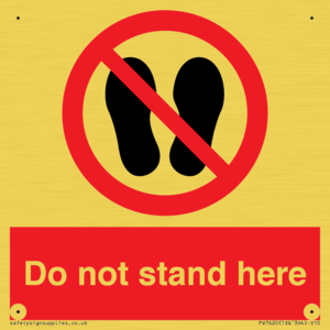 Do not stand here
